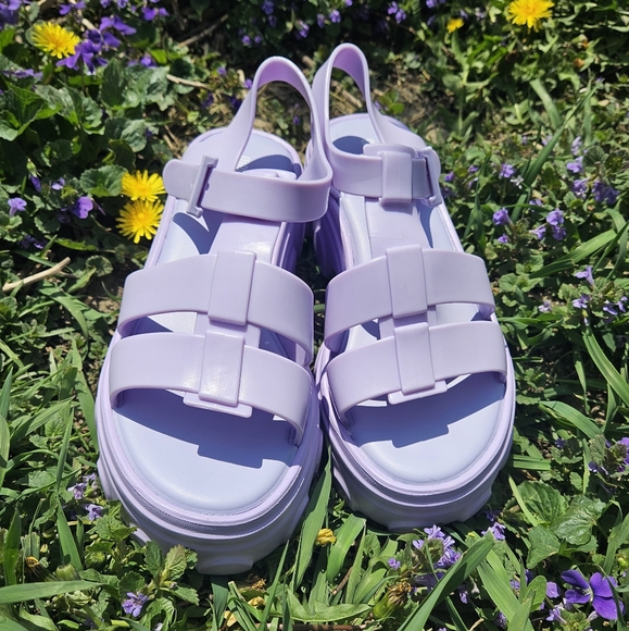 Brand New Melissa ELLA Lilac sandals Platform - Picture 1 of 6